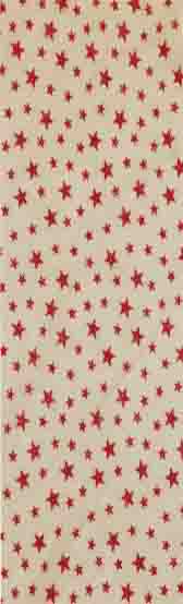 Elasztikus tüll csillag glitteres mintával - NUDE/RED